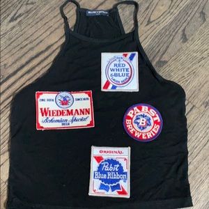 Vintage sew on beer patches